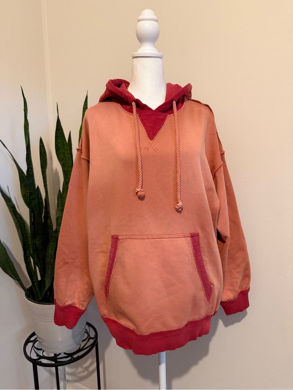 We The Free | Lou Baked Hoodie in Coral Haze
